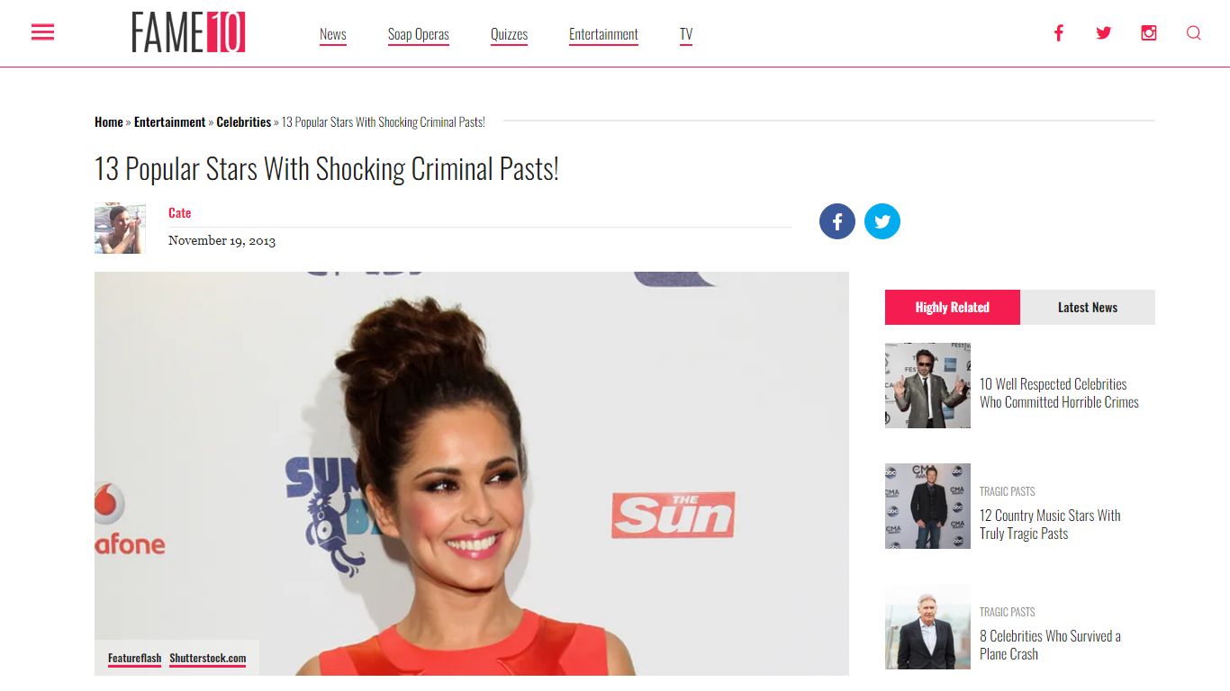 13 Popular Stars With Shocking Criminal Pasts! - Fame10